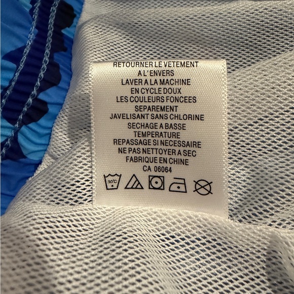 Bugatchi Blue and Pink Swim Shorts - Picture 4 of 6